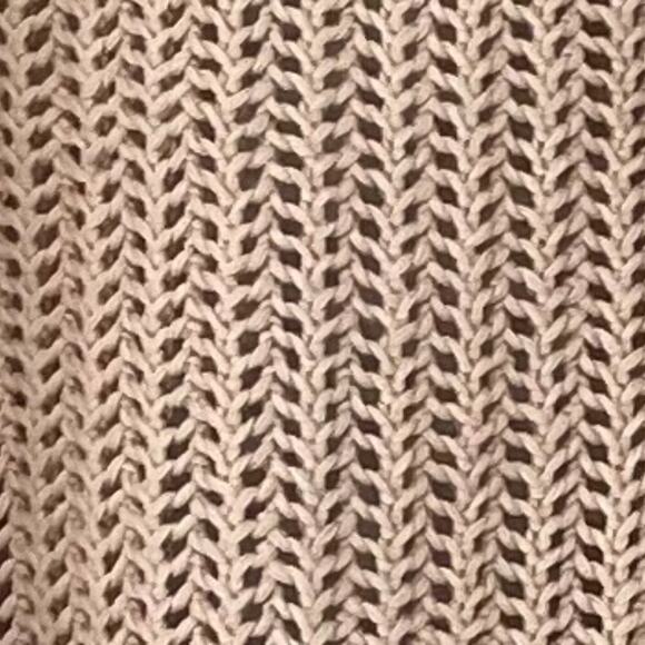 Kate Hill Tan/Neutral Cotton Open Knit Open Front Long Cardigan Cuffed Sleeve 3X - Picture 5 of 10